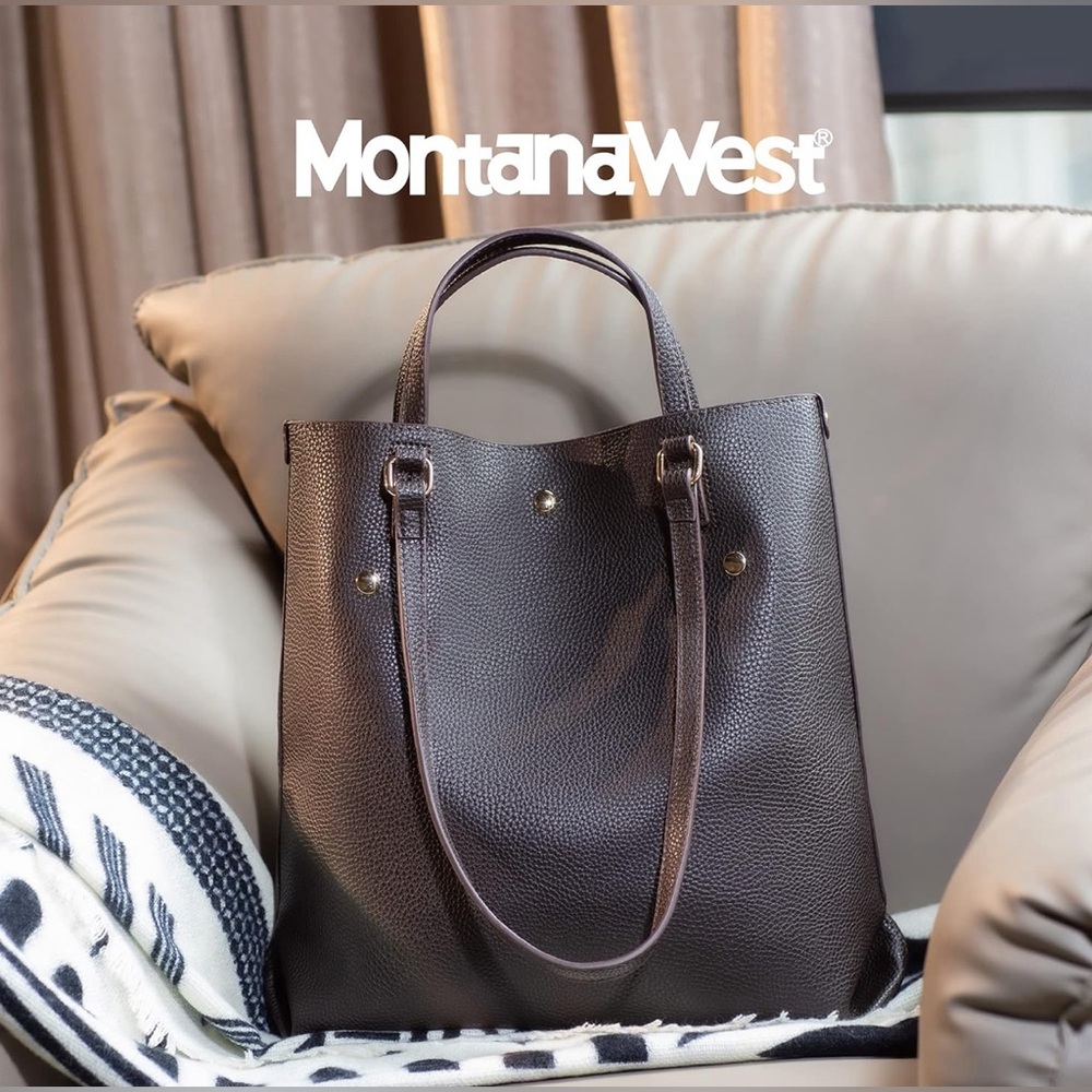 NEW MONTANA WEST BROWN TOTE - Picture 1 of 7